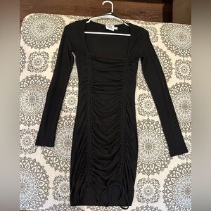 Princess Polly Black Long Sleeve Bodycon Dress